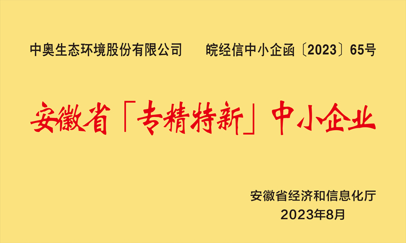 安徽省专精特新中小企业